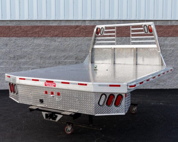 Zimmerman 97"x114" Aluminum Flat Bed - Fits Ford 2017 - Newer 60" CA Cab and Chassis