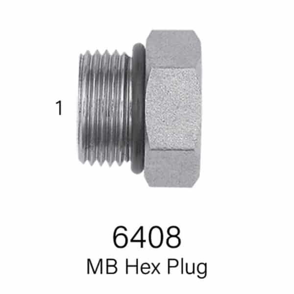 ORB Hex Plug Series 6408 , Sizes #3 - #24