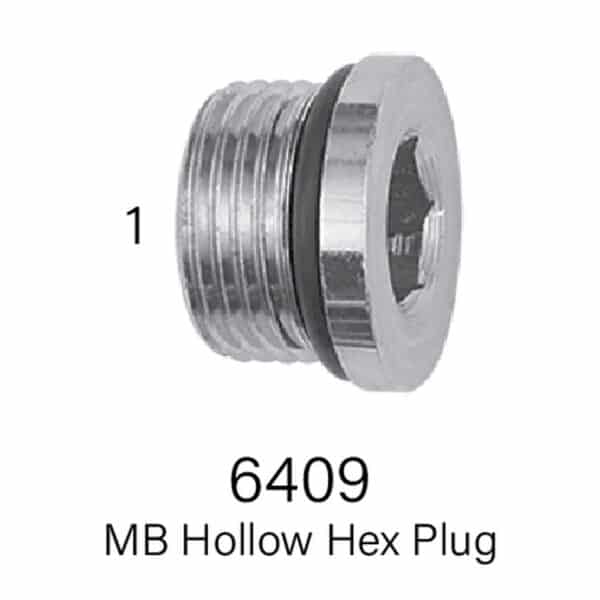 MB Hollow Hex Plug, Series 6409, Size #2-#20