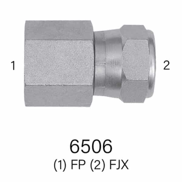 FPT to FJX Hydraulic Adapter, Series 6506, Sizes #4 - #20