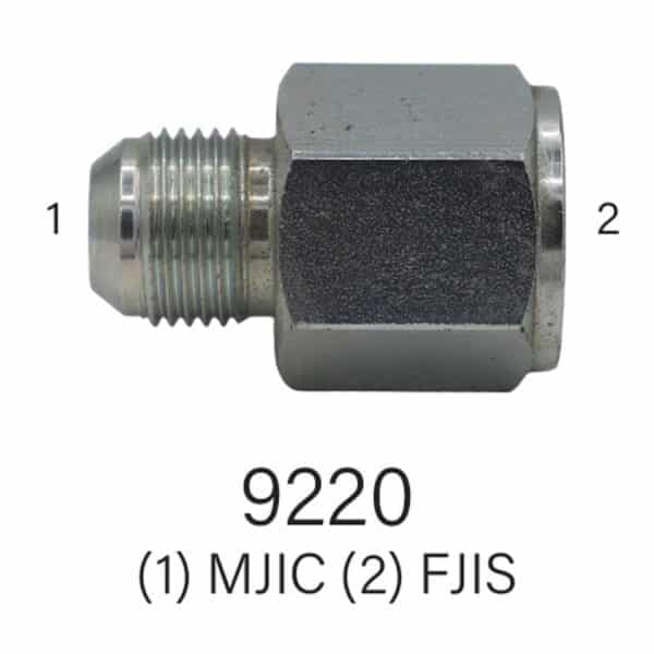 Series 9220 MJIC to FJIS Hydraulic Adapter, Size #4 - #12