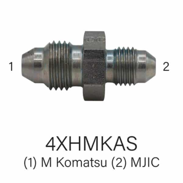 Series 4XHMKAS M Komatsu #4 to MJIC #4 Hydraulic Adapter