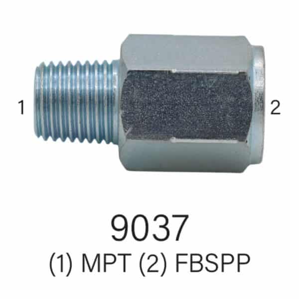 Series 9037 #4 MPT x #4 FBSPP Hydraulic Adapter