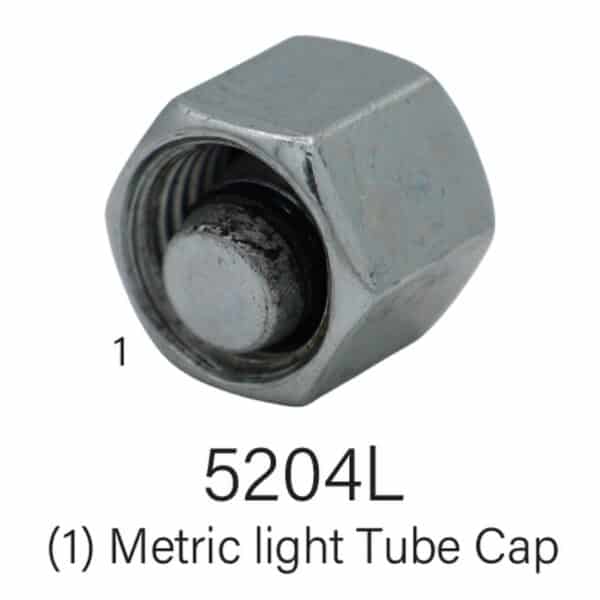 Series 5204L Metric Light Tube Cap Size #6-#28