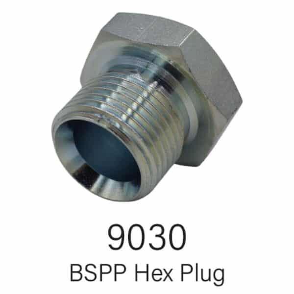 Series 9030 BSPP Hex Plug, Sizes #2-#20