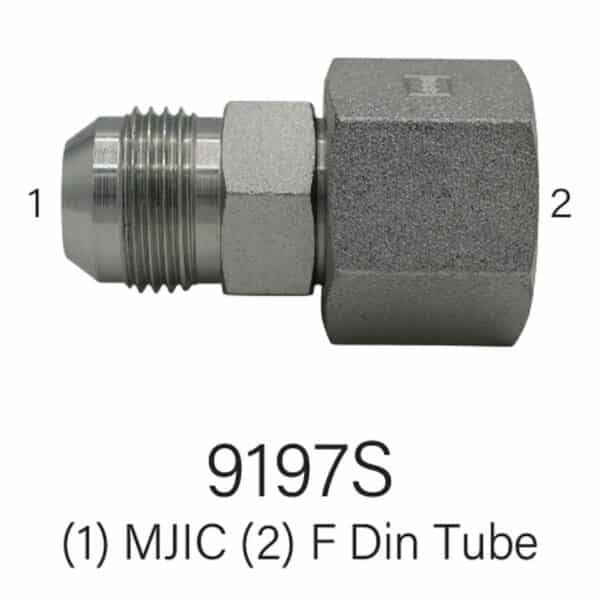 Series 9197S #12 MJIC to 30mm Female Metric Heavy Tube