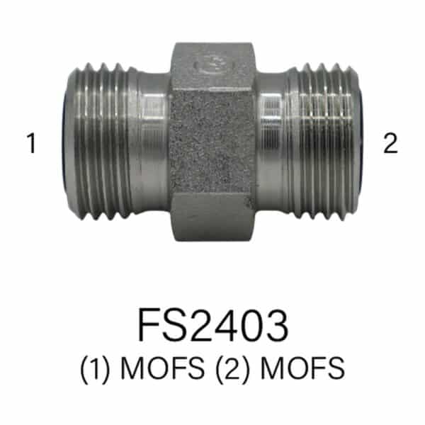 Series FS2403 Hydraulic Adapter - MOFS to MOFS, Sizes #2 - #20