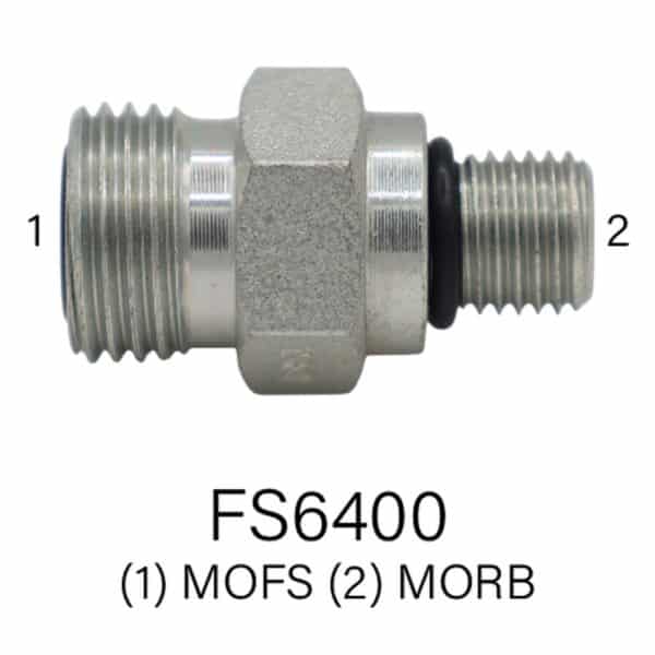 Series FS6400 Hydraulic MOFS to MORB, Sizes #4 - #16