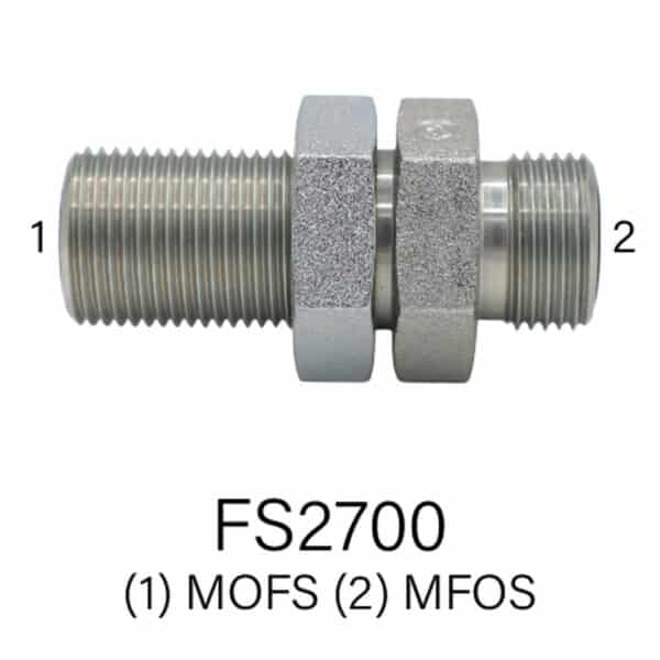 Series FS2700 Hydraulic MOFS to MOFS Bulkhead, Sizes #4 - #16