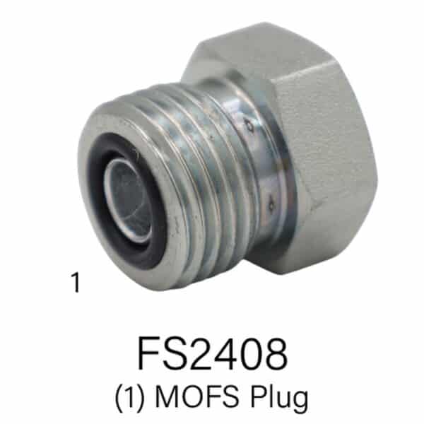 Series FS2408 Hydraulic MOFS Plug, Size #4 - #20 Hydraulic Hex Plug