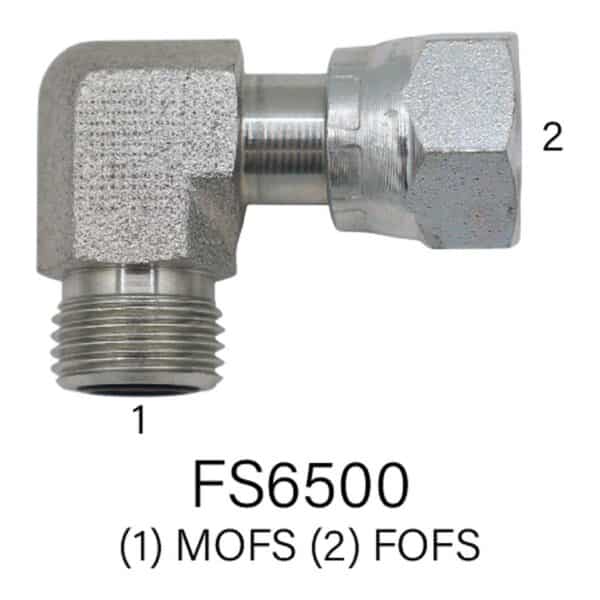 Series FS6500 MOFS to FOFS 90° Elbow, Sizes #4 - #12