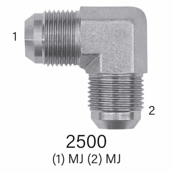 Series 2500 MJIC to MJIC 90° Elbow, Sizes #4 - #20