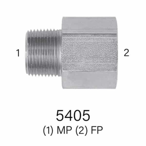 Series 5405 Hydraulic PT Adapter, MPT to FPT Sizes #1 - #20