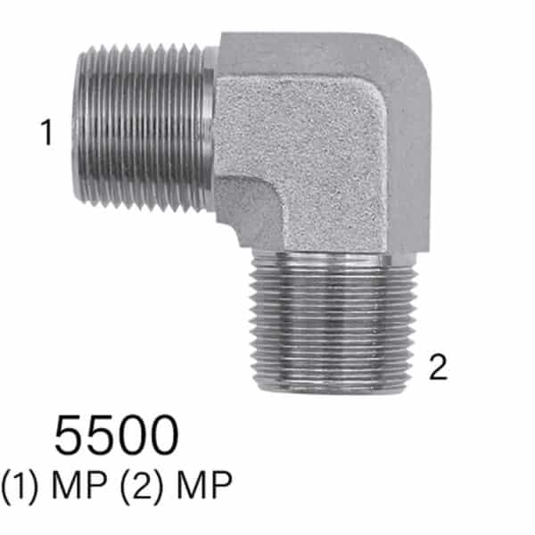 Series 5500 MPT Hydraulic Fitting 90°