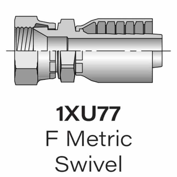 Parker Series 1XU77 Female Metric, Sizes #10-#20