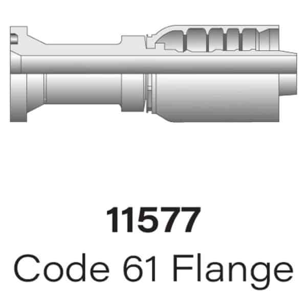 Parker Series 11577 Code 61 Flange, Size #12-#20