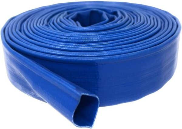 Flat Lay Discharge Hose – UV Protected, Heavy Duty, Flexible, Ideal for Construction, Agriculture, Mining, Pool & Spa